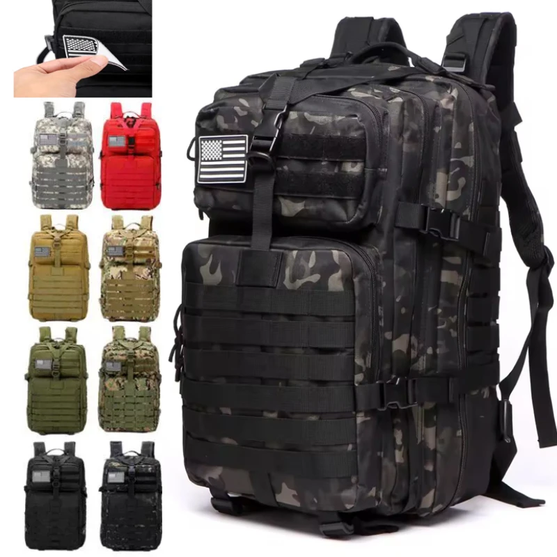 50L1000D Nylon Waterproof Tactical Backpack Rucksack Outdoor Sports Camping Hiking Trekking Fishing Hunting Bag mochila Backpack