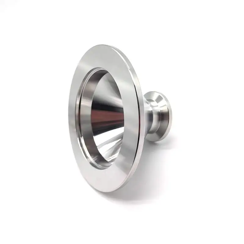 KF10 KF16 KF25 KF40 KF50 304 Stainless Steel Vacuum Tapered Reducer, Tri Clamp Flange Adapter Joint Fitting for High Vacuum Pump
