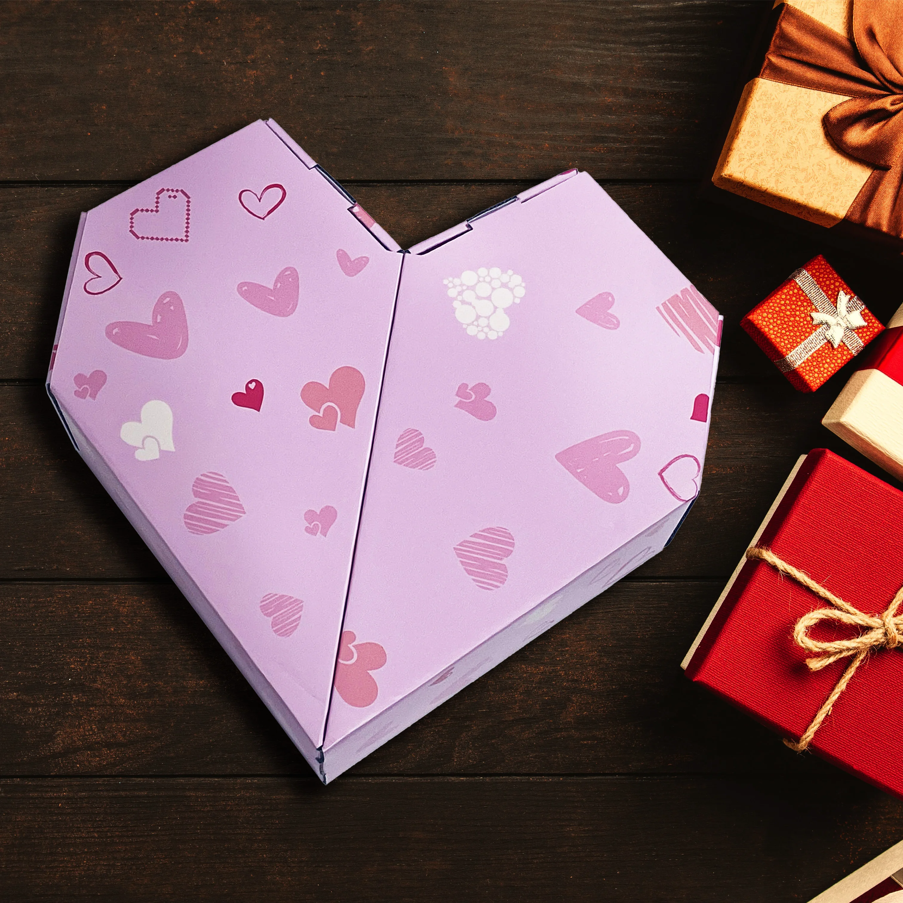 Customization.2023 New Design Made Valentine Day Favor Surprise Cardboard Wholesale Custom Beauty Advent Calendar Box