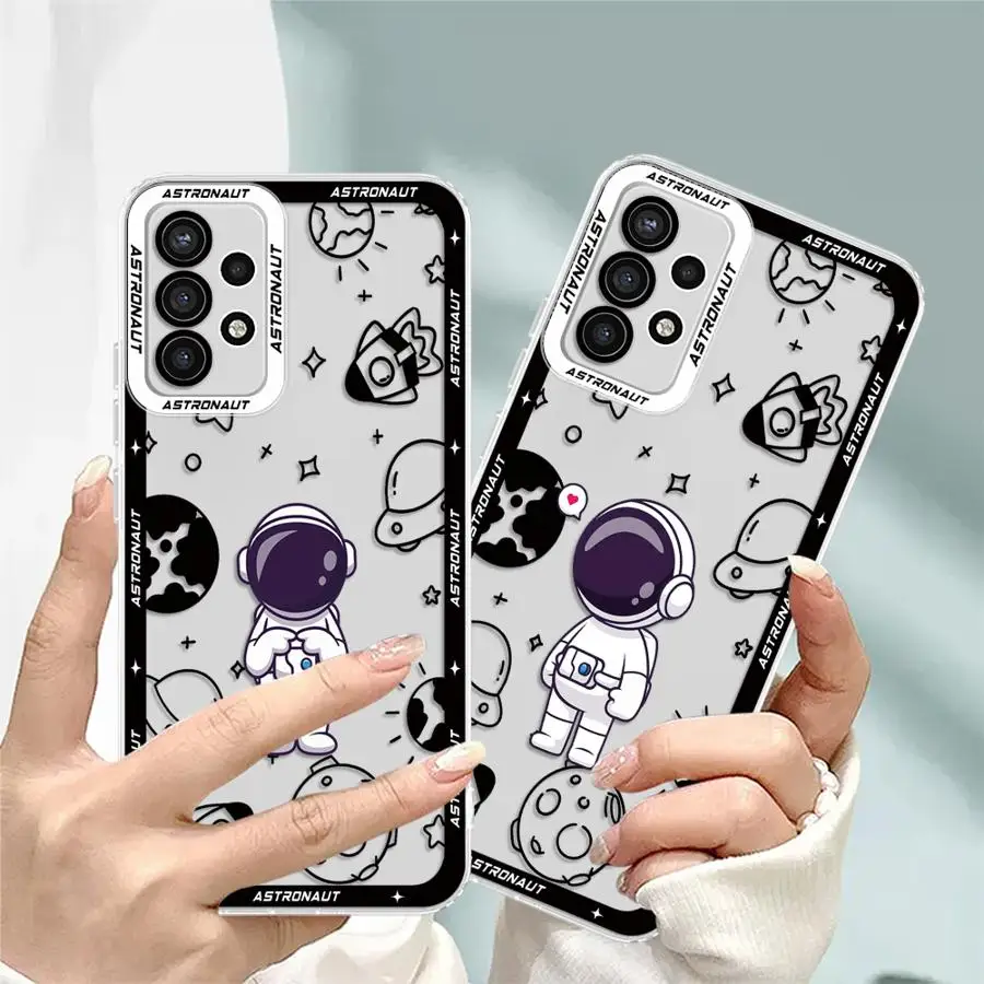 

Soft Phone Cover Case for Samsung Galaxy A25 A55 A23 A36 A13 A15 A34 A35 A26 A24 A33 A14 A56 A73 A54 Cute Cartoon Space