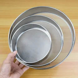 304 Stainless Steel Flour Sieve 60 Mesh Thickened Sesame Baking Tools Holding Ultrafine Flours Sift Kitchen Cake Accesories