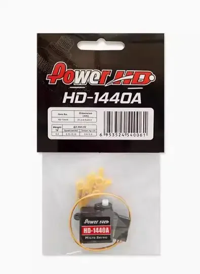 Power HD 1440A - Micro Tiny Servo 0.8 kg (11.11 oz-in), .09-sec  4.4g for Turnigy TGY-1440A RC fixwing airplane