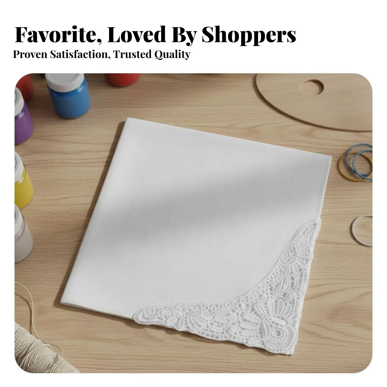 White Cotton Handkerchief Paintable White Cotton Hankie Soft Textile