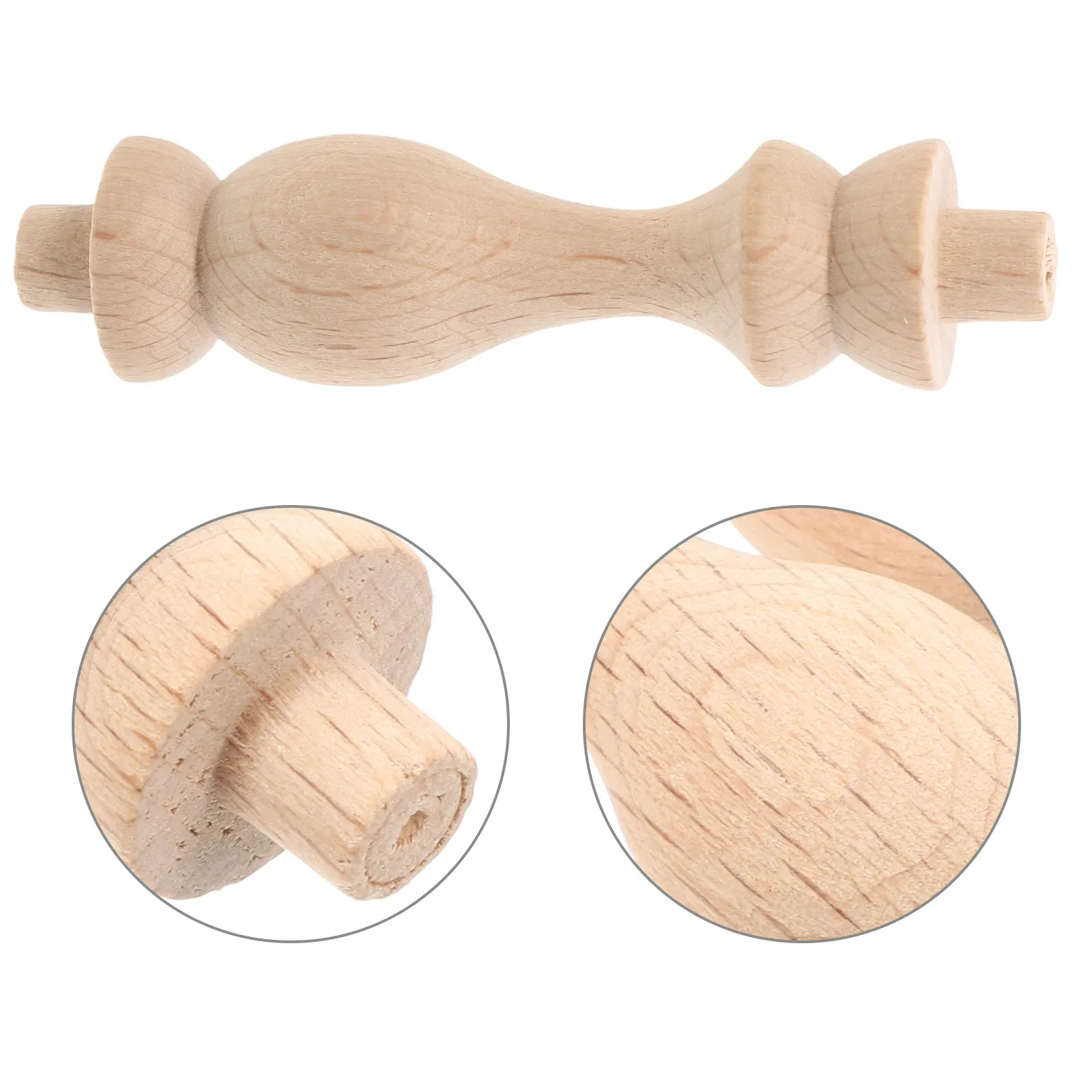 10 Piece Curtain Rod Finials Solid Replacement Ends for Window Garden Fence Furniture Holiday Decor