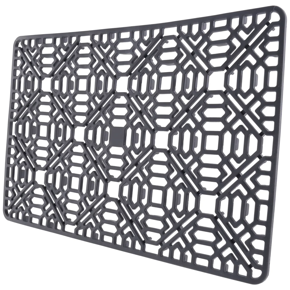 HITL 싱크 매트 주방 싱크 보호대, 스테인리스 또는 도자기 싱크용, 실리콘 그레이 논슬립 열 보호