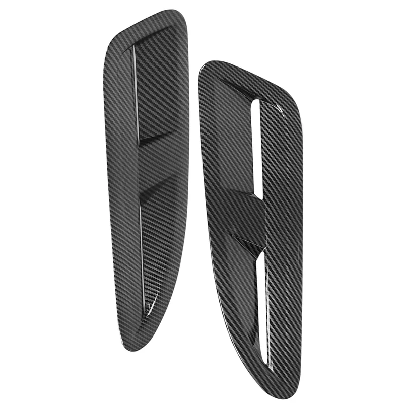 Bonnet Air Vent Cover Trim Universal for Jaguar XKR XK8 Mazda MX5 RX8 Focus RS ST Fiesta Accessories, Carbon Fiber