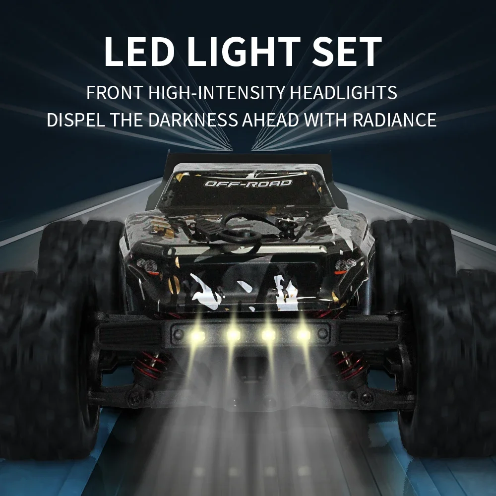 Coche de juguete todoterreno RC 1:18 4WD - 2 opciones: sin escobillas (60 km/h) / cepillado (40 km/h) - Vehículo de escalada con control remoto para niños