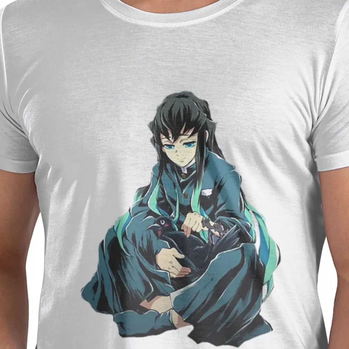 

Muichiro And Ginko 100% Cotton T-Shirt Men's Fashion T Shirts Men Round Neck Short Sleeve S-6XL