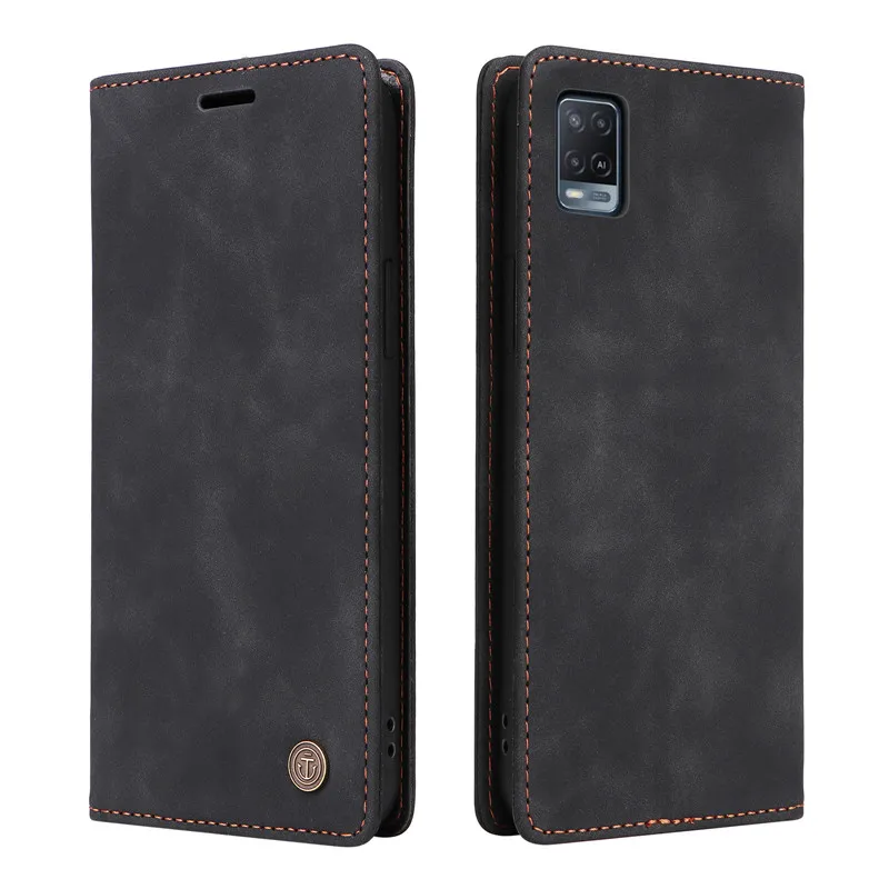 Custodia a portafoglio per OPPO A57 A77 A94 A74 A95 A54S A55s A16s A53s A54 A53 A32 A33 A52 A72 A92 Custodia protettiva con aspirazione