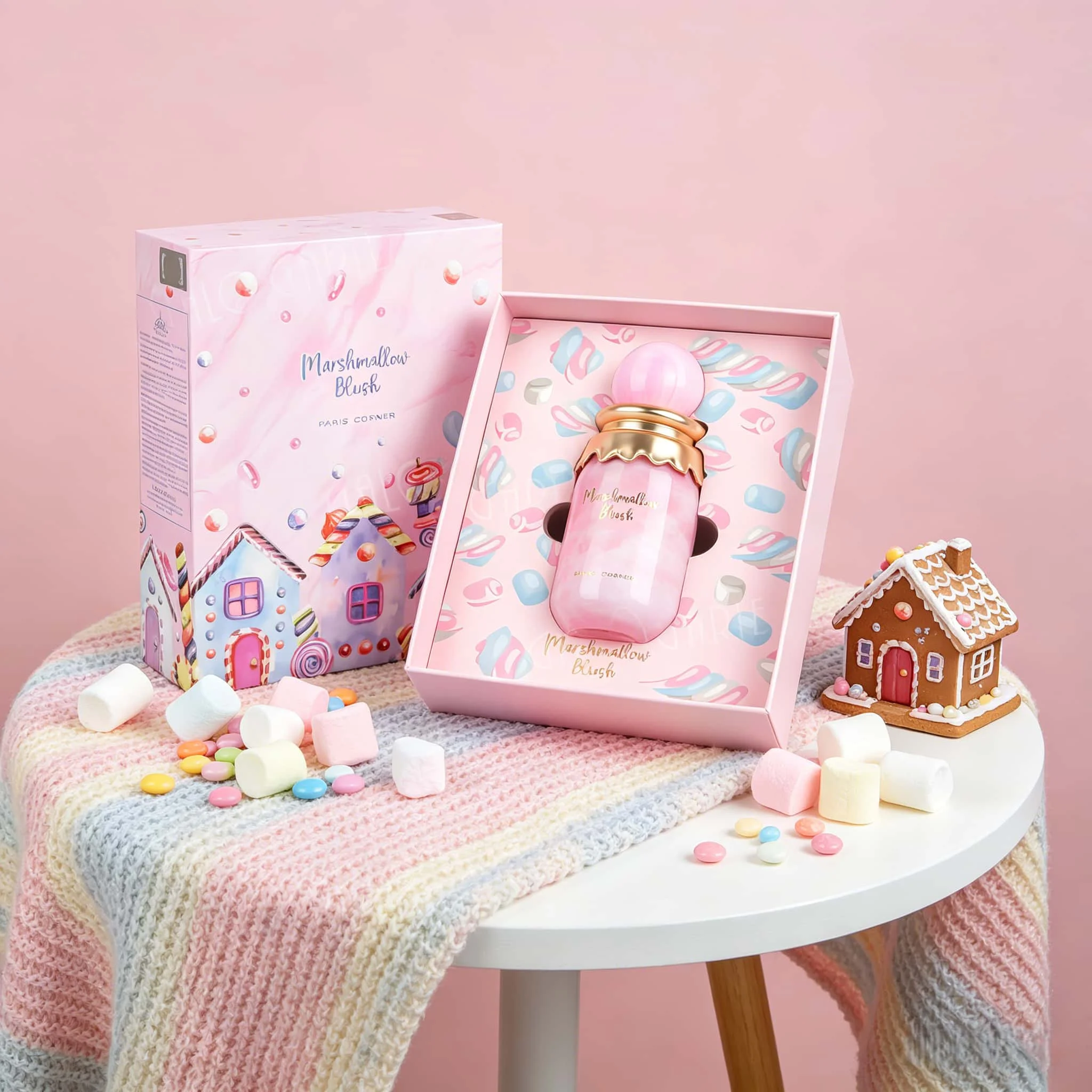 Perfume Marshmallow para Mujer, Spray Corporal de Larga Duración, Notas Frutales, Aroma Floral Gourmand, Fragancia Árabe, Dulce Perfume de Verano