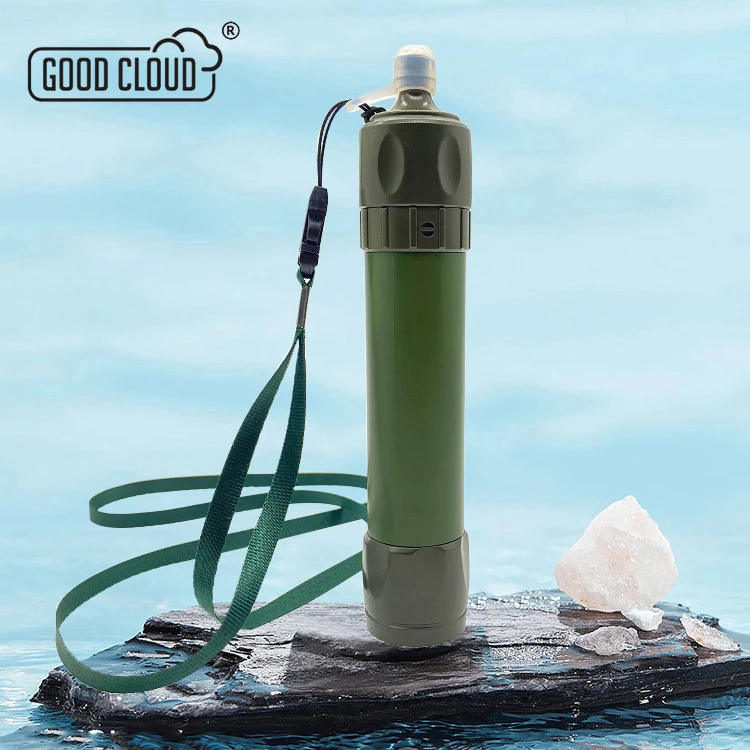 Mini filtre à eau en plein air, paille de Purification de Camping, purificateur de randonnée Portable pour fournitures d'urgence, filtre à eau pour boire