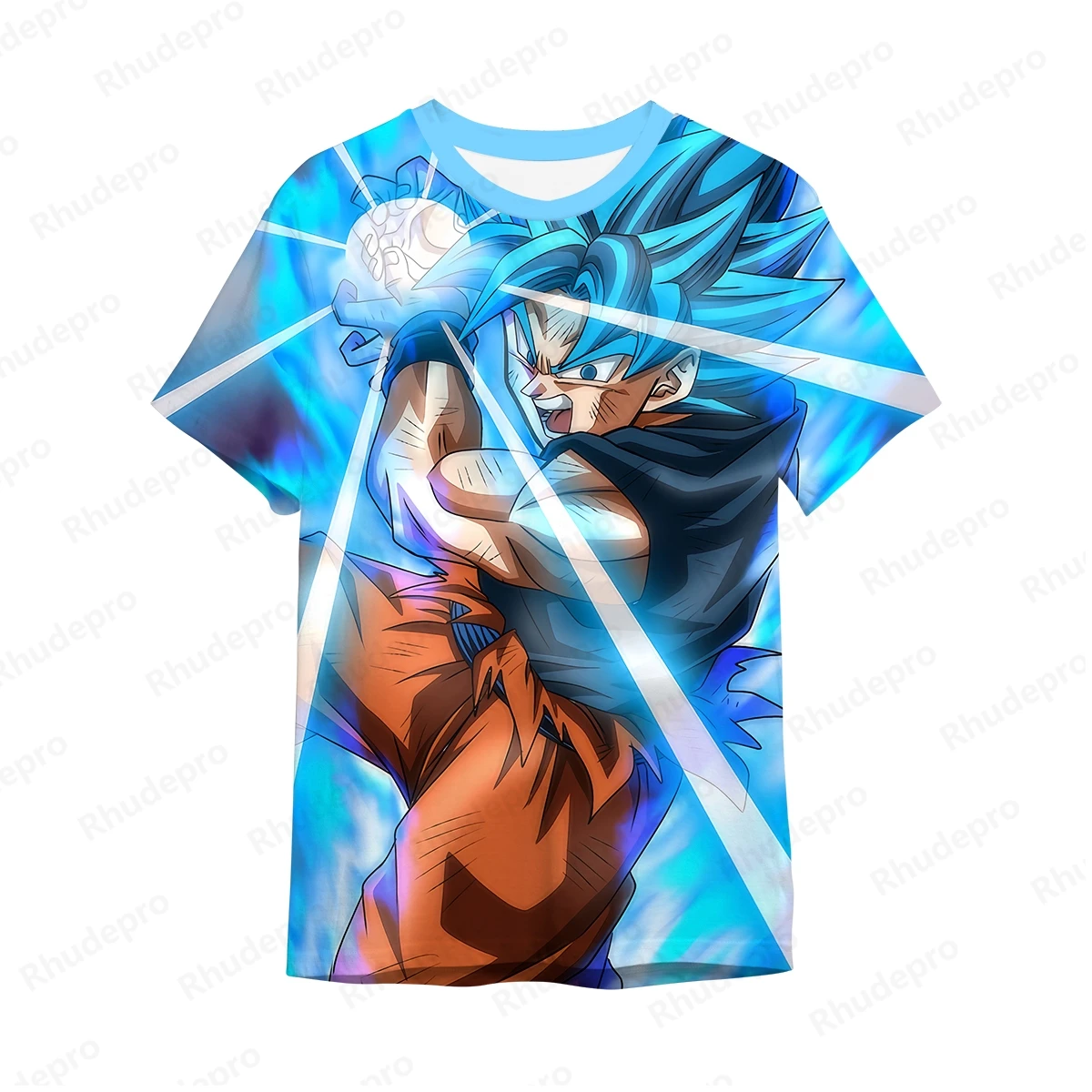 เสื้อยืดแฟชั่นอนิเมะดราก้อนบอลเสื้อยืดผู้ชายเสื้อยืดลาย vegeta goku เสื้อ2024โอเวอร์ไซส์ฮิปฮอป