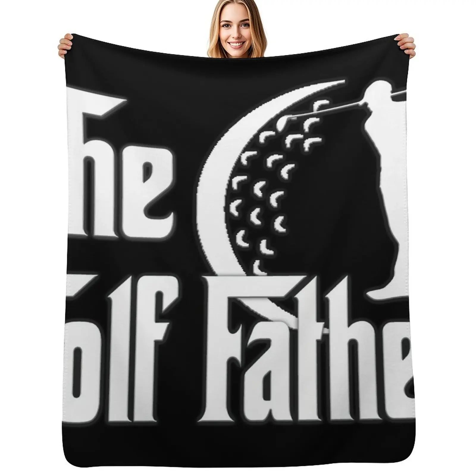 The GOLF FATHER - FATHERS DAY Design - The Best Golf DAD - Best gifts for father, grandfather, daddy, papa, grandd Throw Blanket