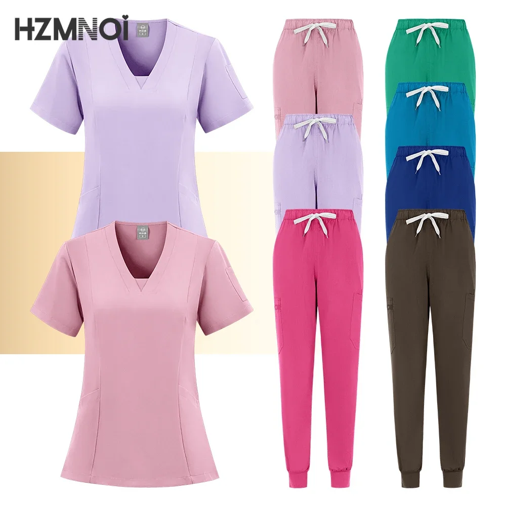 Wholesale Price Doctor Nurse Scrubs Set Medical Uniforms Women Jogger Set Hospital Accessories Operating Room Surgical Workwear