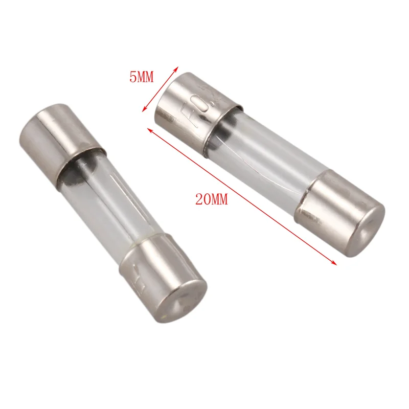 

B03C-40Pcs 250V 0.2A 200MA Quick Fast Blow Glass Fuses Tubes 5Mm X 20Mm