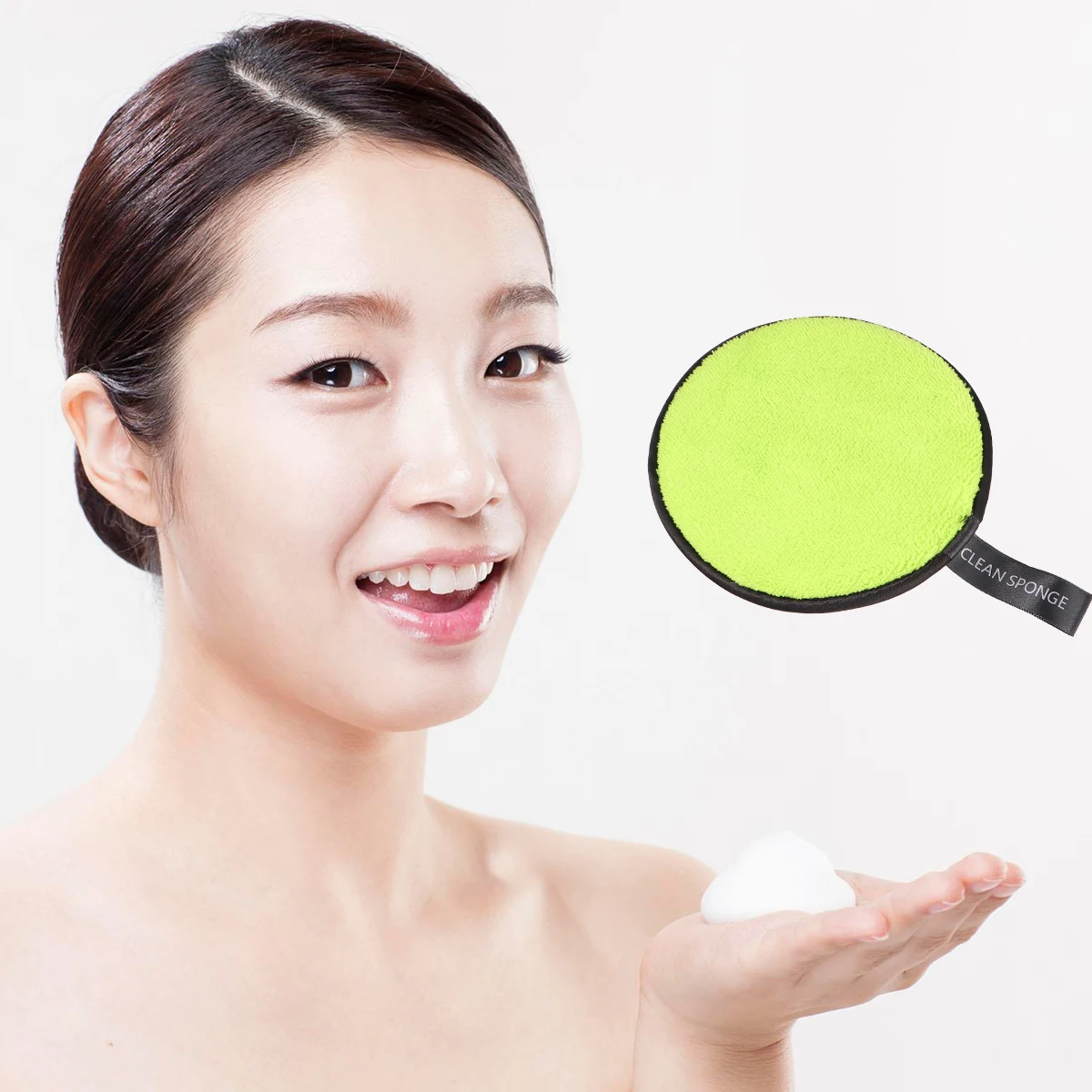 3pcs 클리닝 메이크업 파우더 퍼프 패드 양면 파우더 퍼프 메이크업 스펀지 블록 리무버 소프트 실용 경량