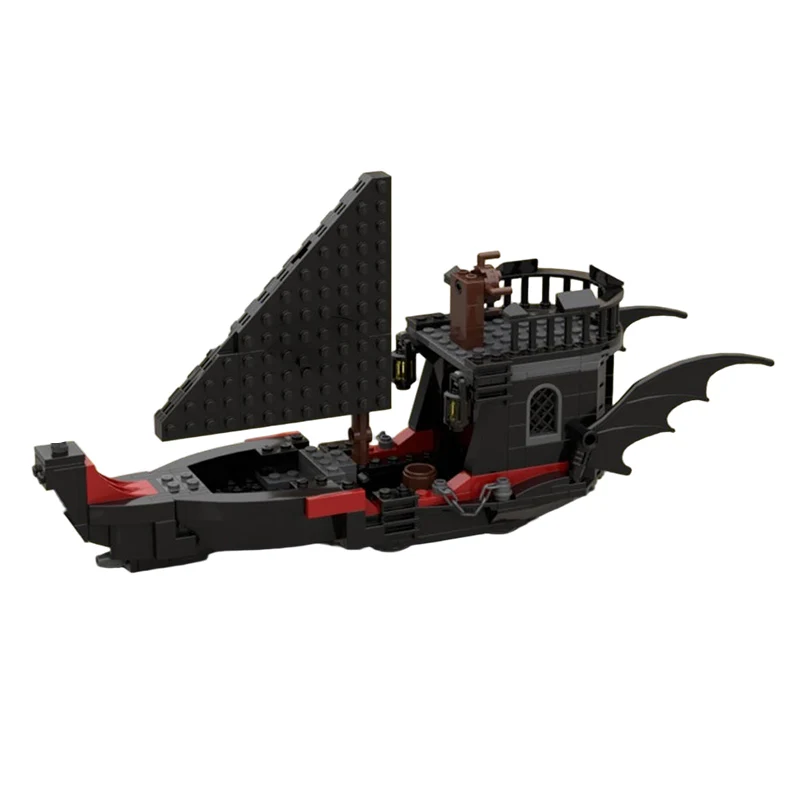 Medieval Battleship Model MOC Building Bricks War Equipment Modular Technology Gifts Holiday Assemble Children Toys Suit