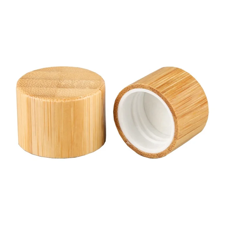 10pcs/lot 20/410 24/410 18/410 Wooden Screw Cap Bamboo Screw Top Lid Bamboo and wood products cosmetic packaging bottle cap