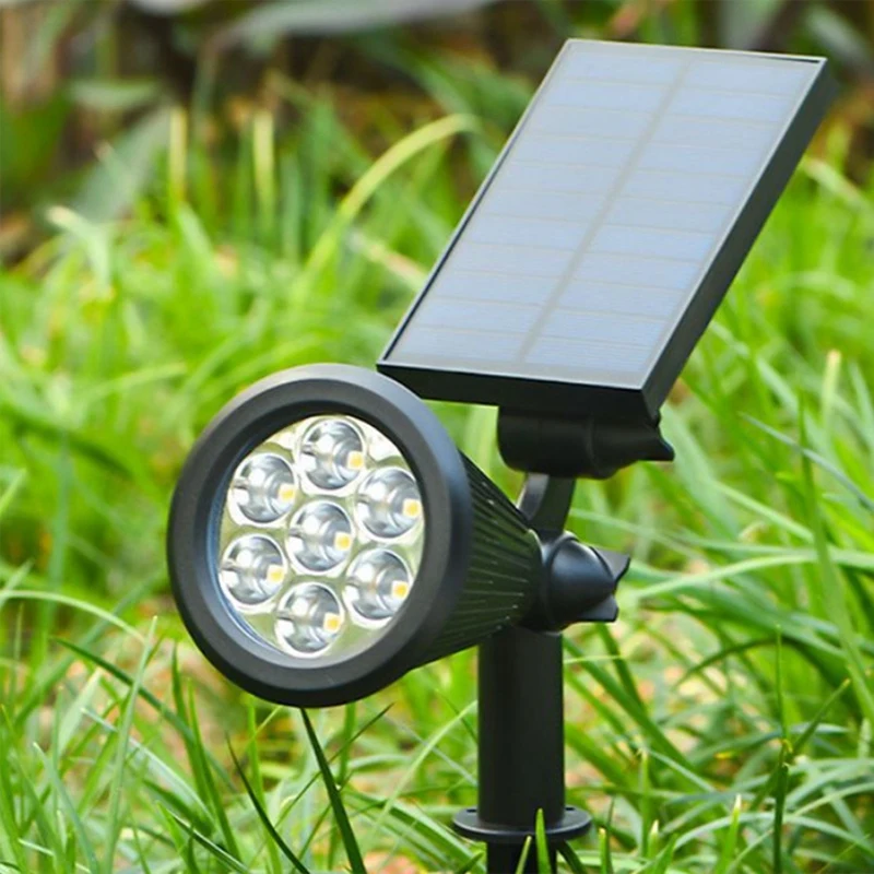 Solar Lamp Outdoor Lights Changing Ground Gardening Garden Light Waterproof Landscape Spotlights Garden Decoration