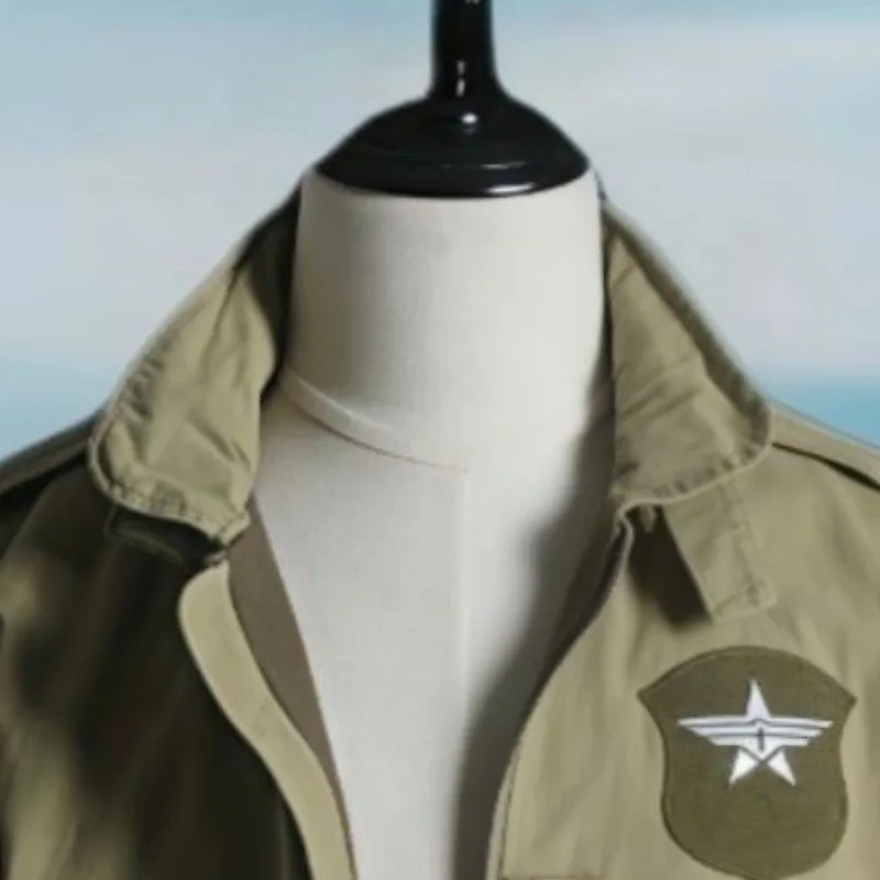 Men's Fall Spring Tops Coat Short New Retro Simple Loose Casual Design Fashion Advanced Soft Niche Versatile Skinny Personalized