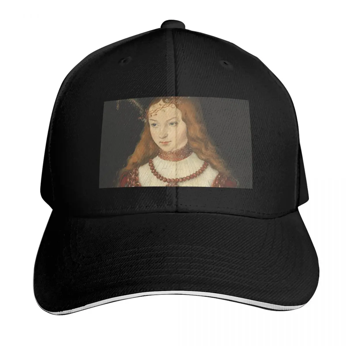 Portrait of the Princess Sibylle of Cleve by Lucas Cranach Baseball Cap Men Women Casual Summer Sport Sun Cap