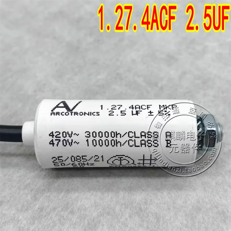 

AV Arcotronics 1.27.4ACF MKP 2.5UF 420V-470V Новый импортный конденсатор переменного тока