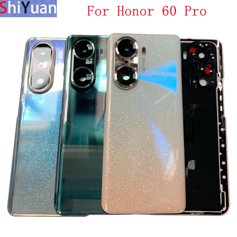 

Battery Cover Rear Door Housing Case For Honor 60 Pro Back Cover with Camera Frame Lens Repair Parts