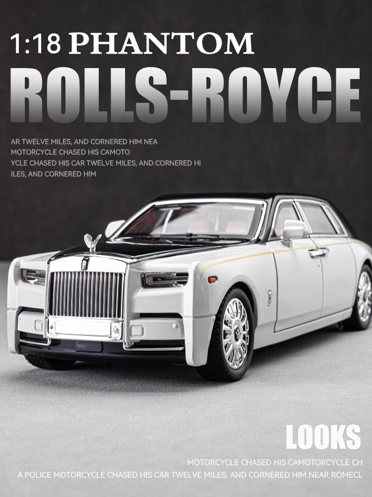 1:18 Rolls Royce Phantom Alloy Luxy Car Model Diecasts Metal