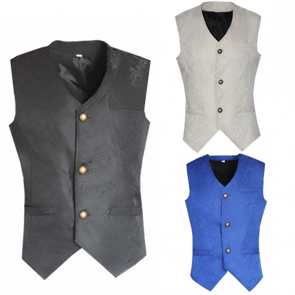 

Halloween Carnival Medieval Cosplay Vest Middle Ages Costumes Men Gothic Vest Retro Clothes