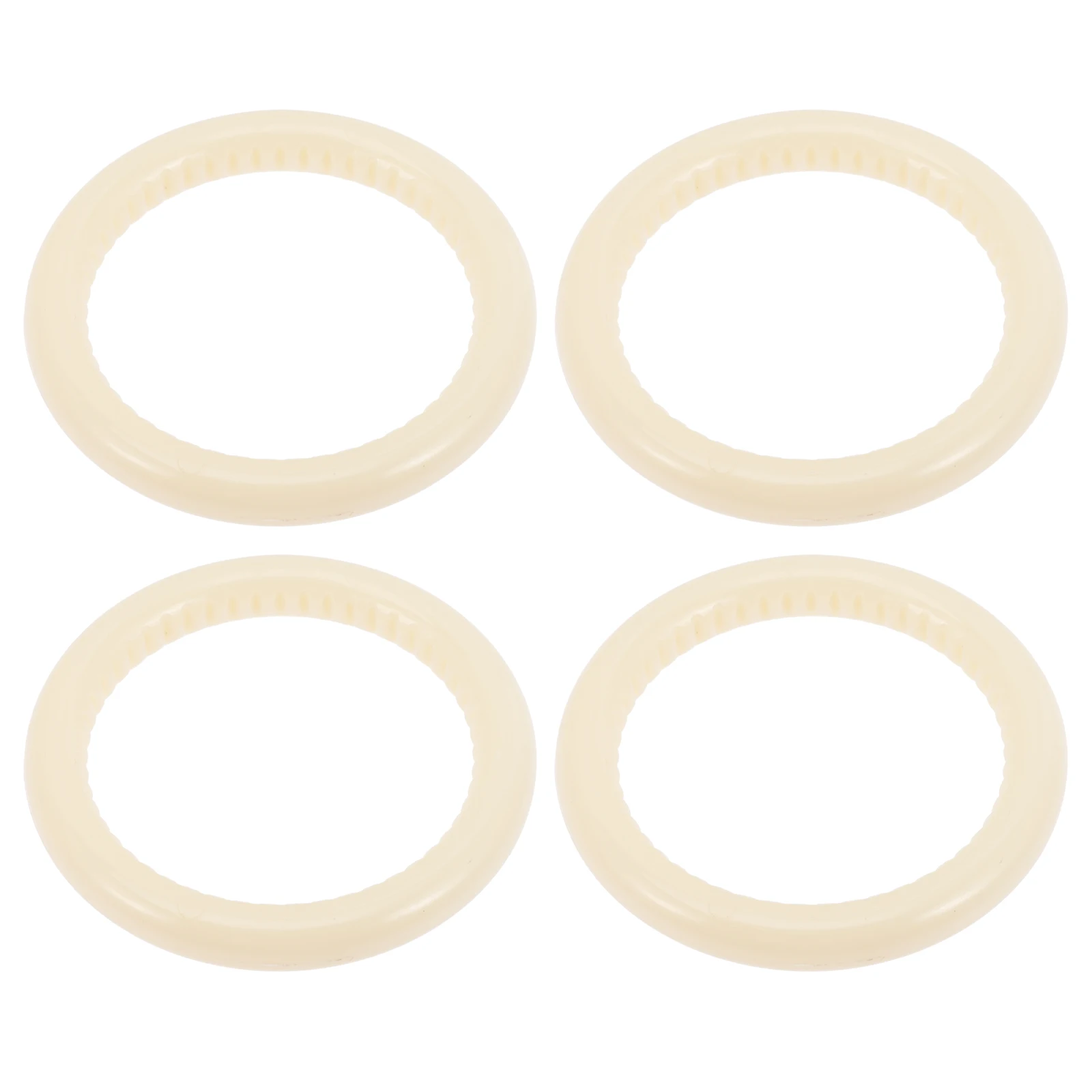 

4 Pcs Durable Plastic Baby Carrier Rings for Wrap Carriers White Infant Practical Gifts Easy to Use Fits Most