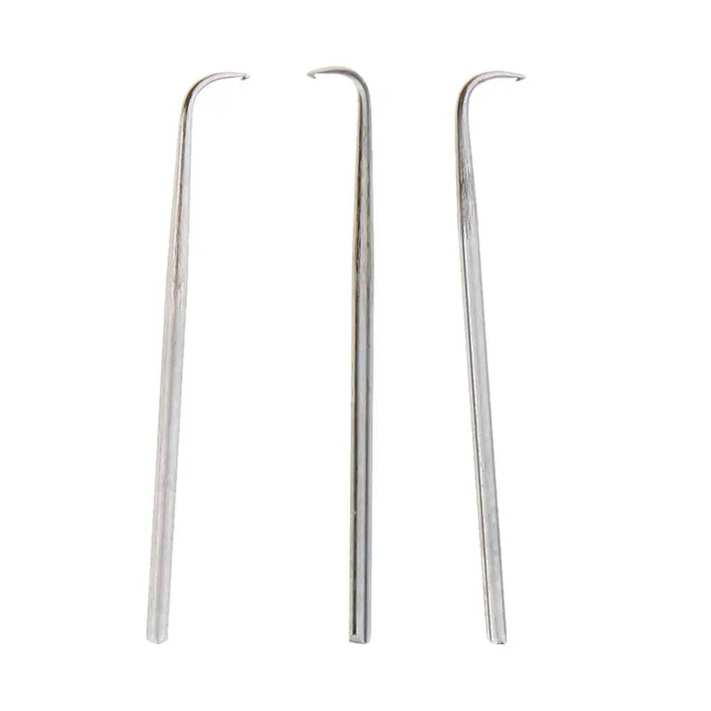 Hair Wigs Sewing Needle Hooks Set Iron Material Micro Braid Crochet Tool for Wig Glueless Extensions