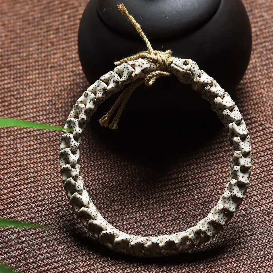 Natural Bodhi Seeds Bracelet Xingyue Bodhi Snake Bone Bracelet Prayer Rosary Bracelet Plate String Crafts Men and Women