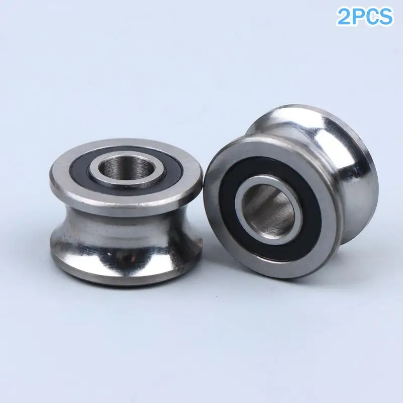 U22 T22 Groove Track Pulley Bearing Round Bottom Sliding Rollers for Easy Door Sliding Installation Hardware Kit view 4