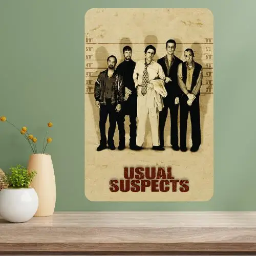 The Usual Suspects Classic Movie Metal Poster Sign
