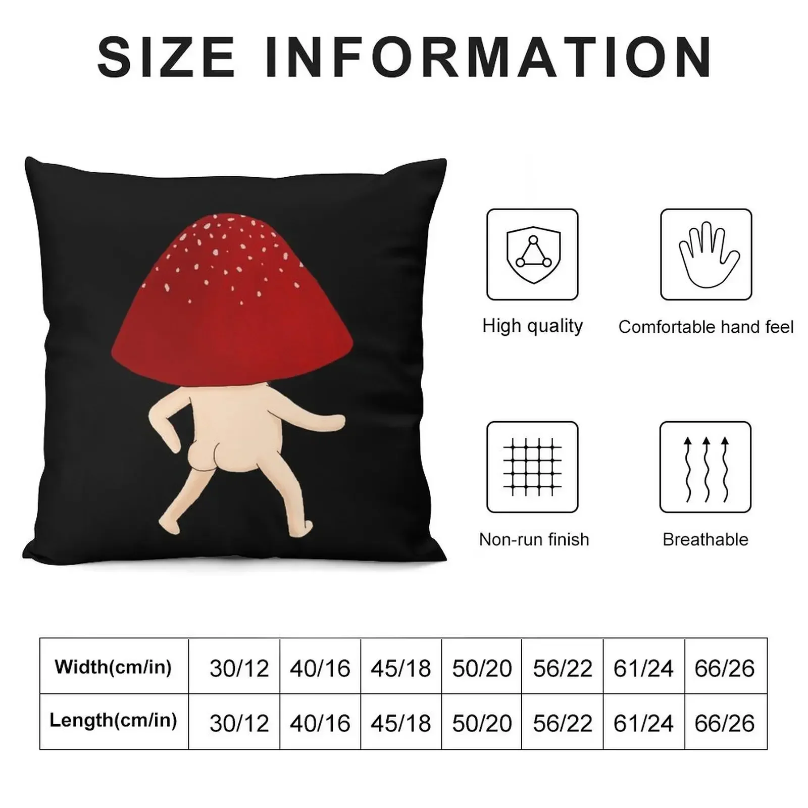 thicc mushroom Throw Pillow Luxury Sofa Cushions Elastic Cover For Sofa Pillow Cover Bed pillowcases pillow