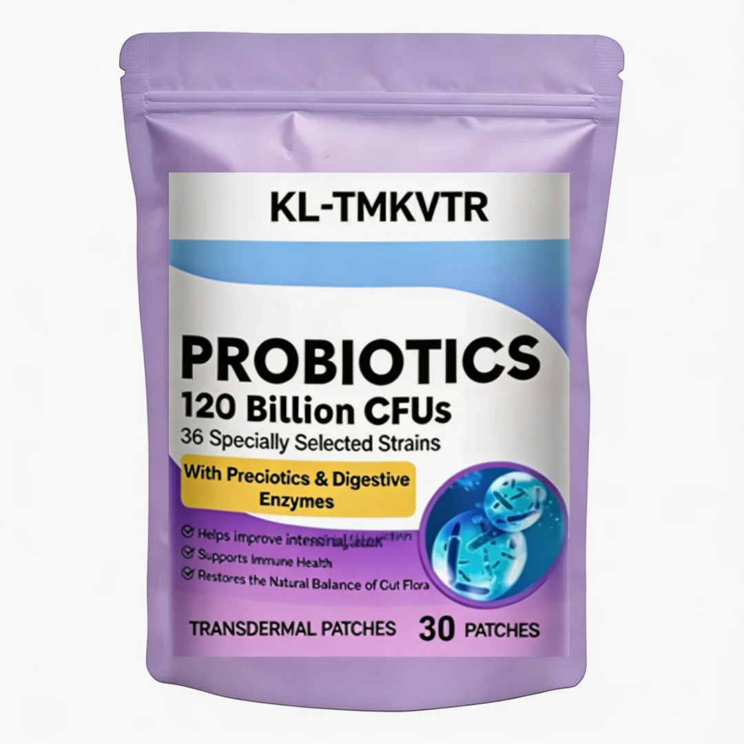 30 Patches Probiotics 120 Billion CFU-36 Strains Transdermal Patches for Ultimate Gut Health Support