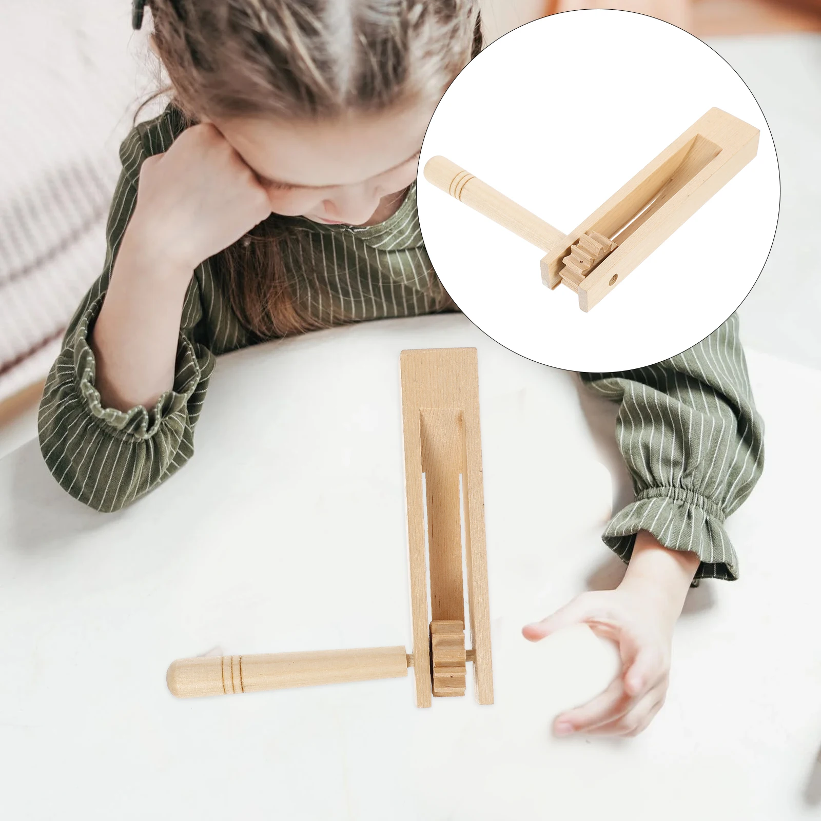 1 قطعة آلة موسيقية لصانع الضوضاء السقاطة الخشبية التعليمية قرع اليد الموتراكا التقليدية للموسيقى المبكرة #2