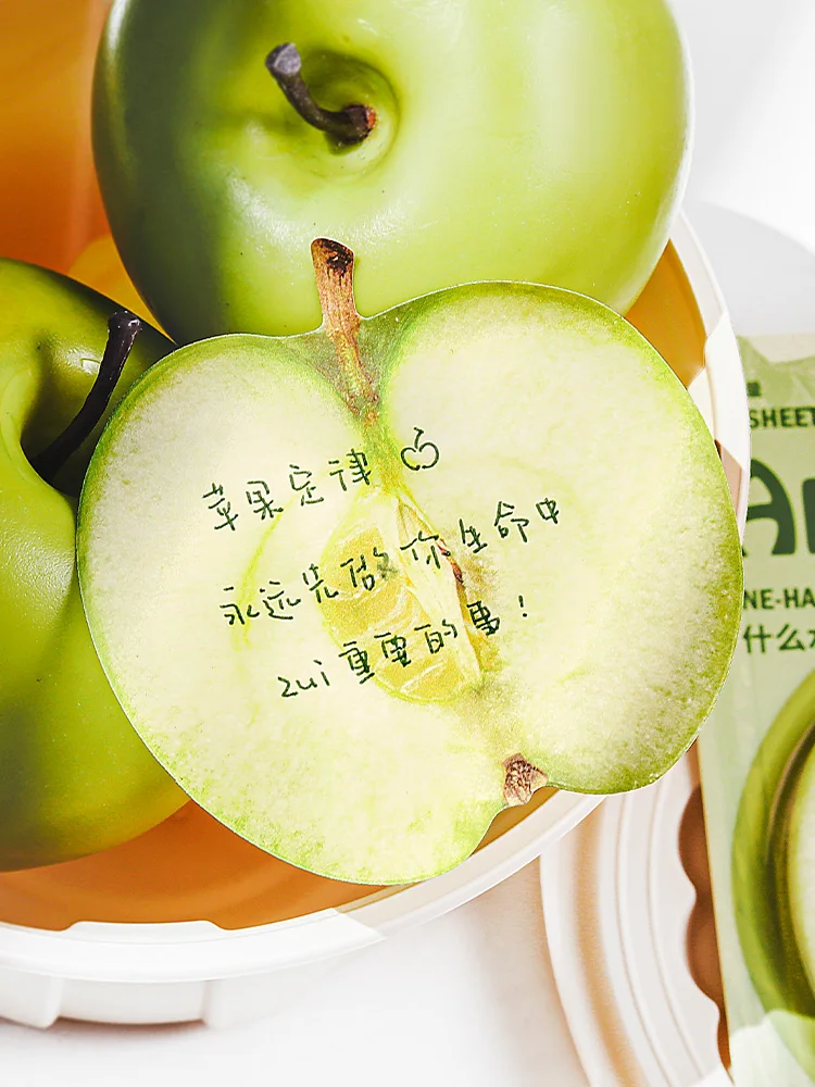 30 個かわいいアップルレモンビーフ付箋メッセージノート紙 DIY メモパッド装飾スクラップブッキング日記コラージュかわいいメモ帳