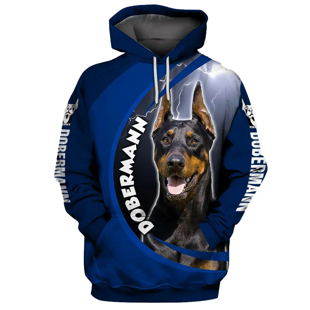 

HX Doberman толстовки с 3D графикой, специальные толстовки с капюшоном для собак и отца, толстовки с принтом, пуловеры, топы, уличная одежда в стиле Харадзюку