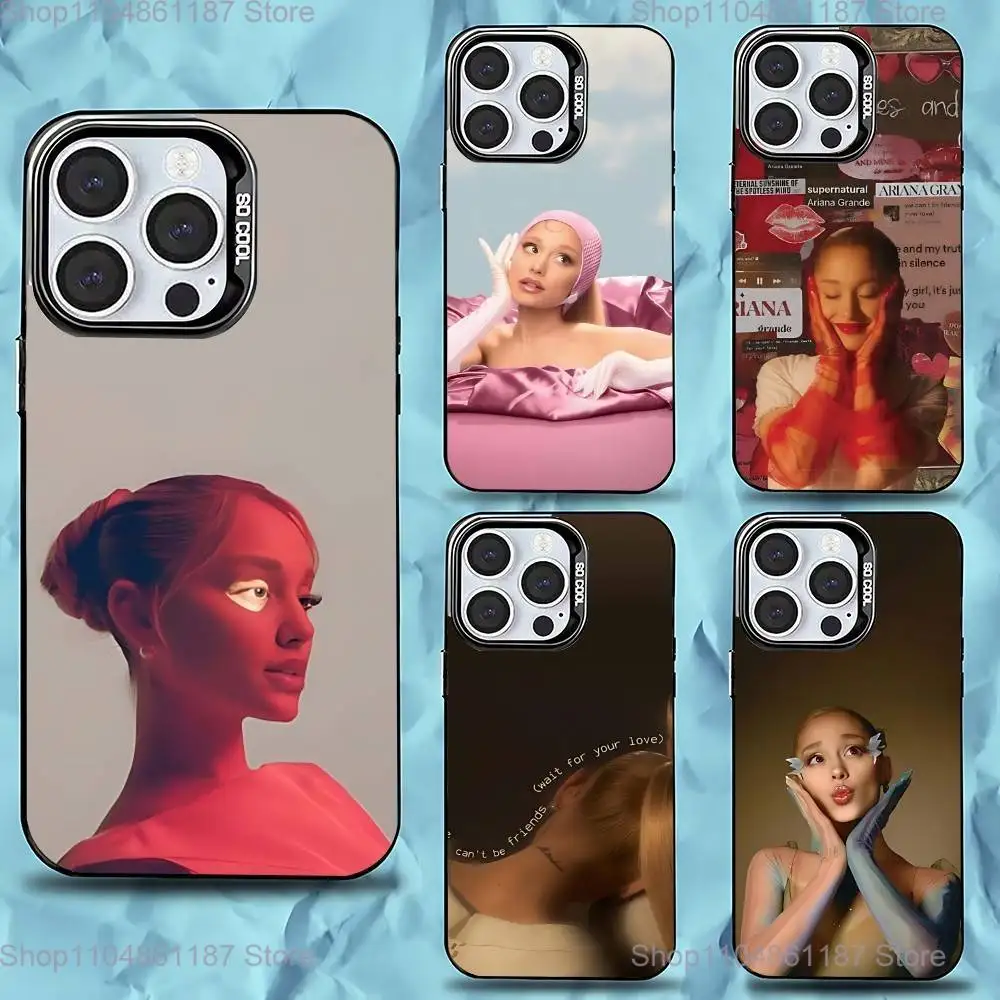 

A- Ariana G-Grande Yes And Phone Case For iPhone 16,15,14,13,12,11,Pro,Max,Plus,Mini,XS,SE Anti Fall Black Matte Hard Bumper