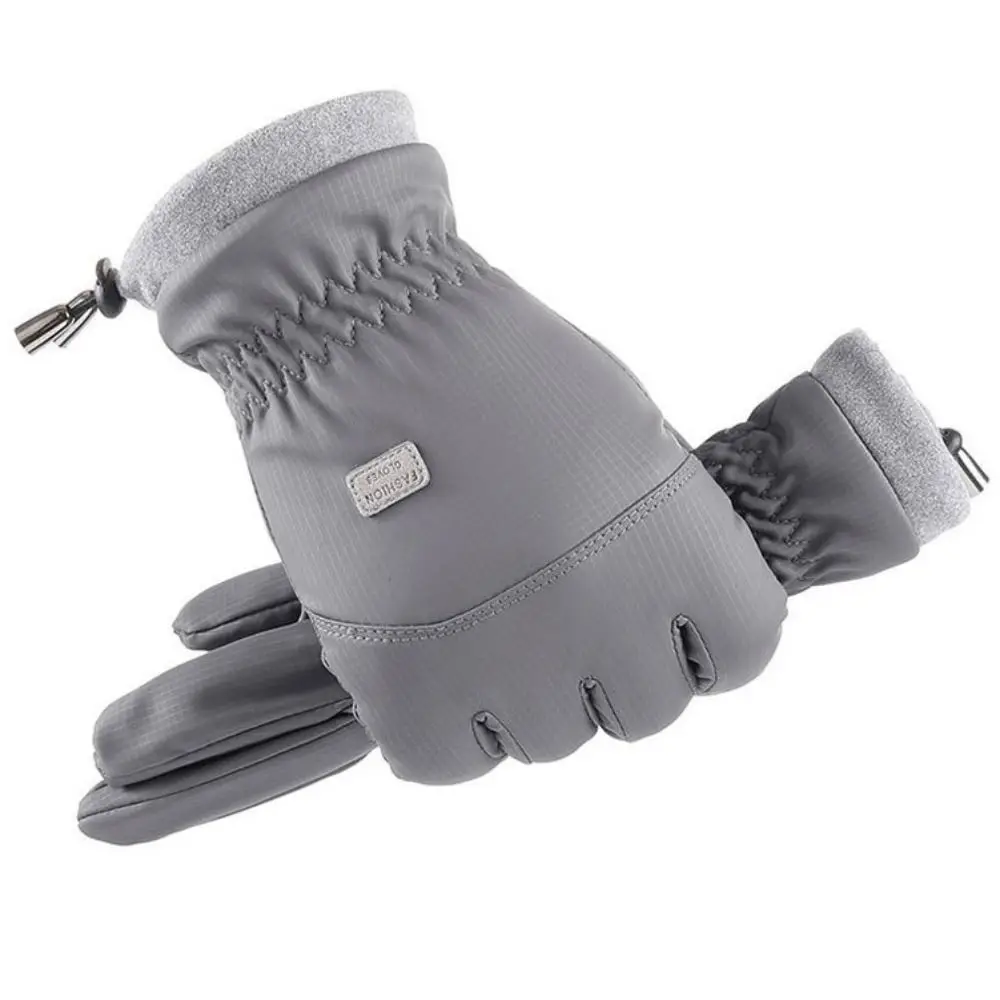 Durable Waterproof Ski Gloves Anti Slip Soft Fluff Cold Proof Gloves Windproof Gloves