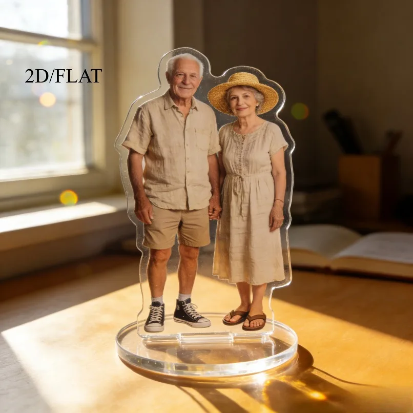 2D Flat, Custom 2D Flat Standee - Durable Acrylic Material Resistant to Deformation. Versatile Decorative Piece for Parties, Des