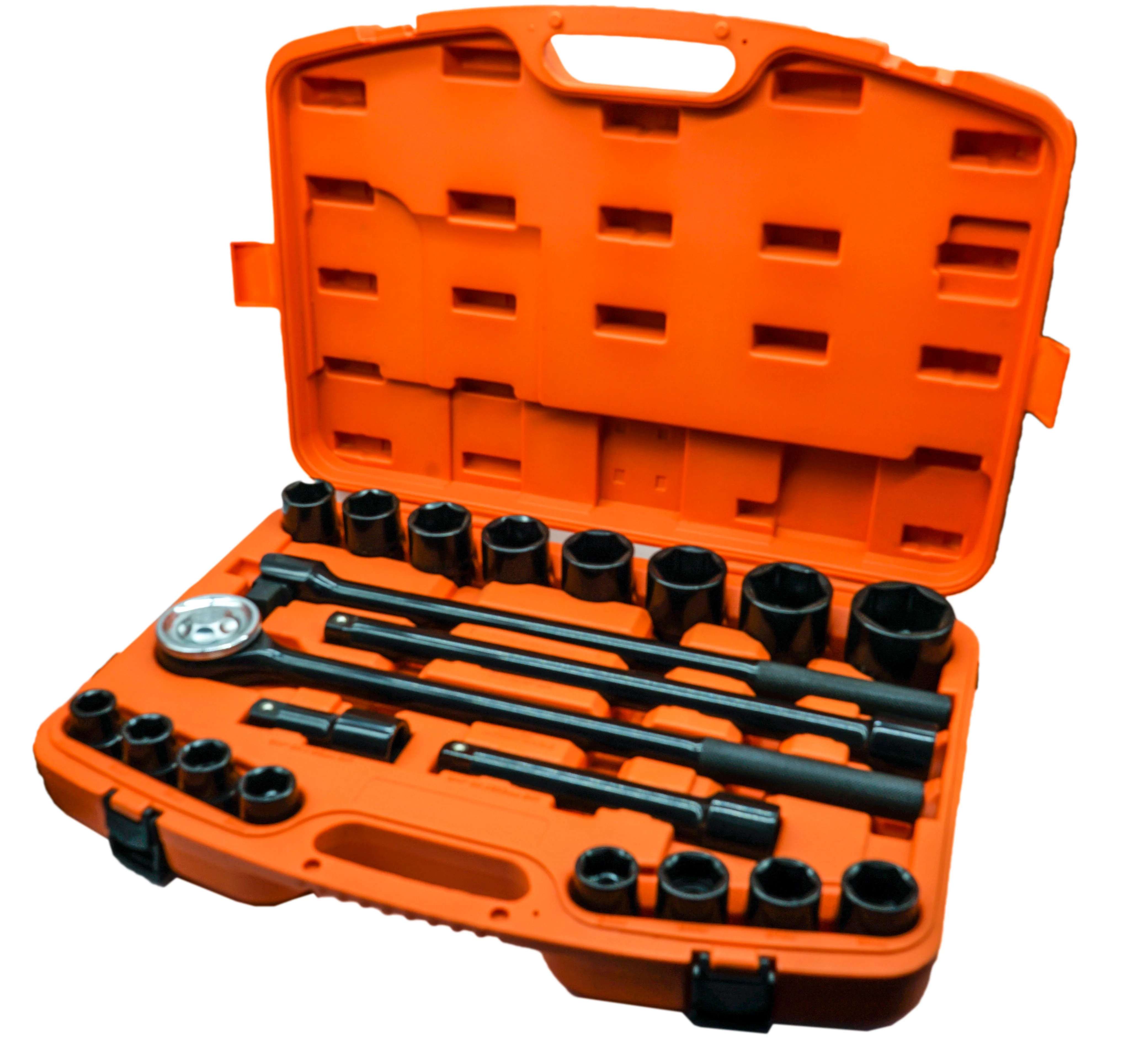 3/4'' Drive 21PCS Custom Steel Socket Set Professional Complete Wrench Hand Socket for Machineries and Car Tool Sets
