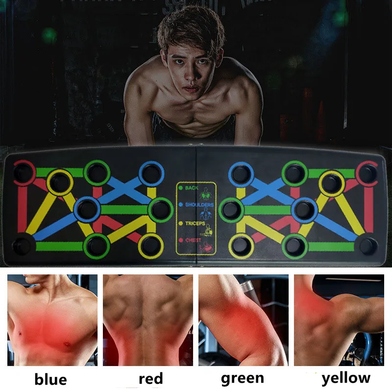 

1Pc Gym Push-up Stand Home Fitness Push-up Stands Bodybuilding Exercise Portable Folding Push-up Board Abdominal Muscle Training