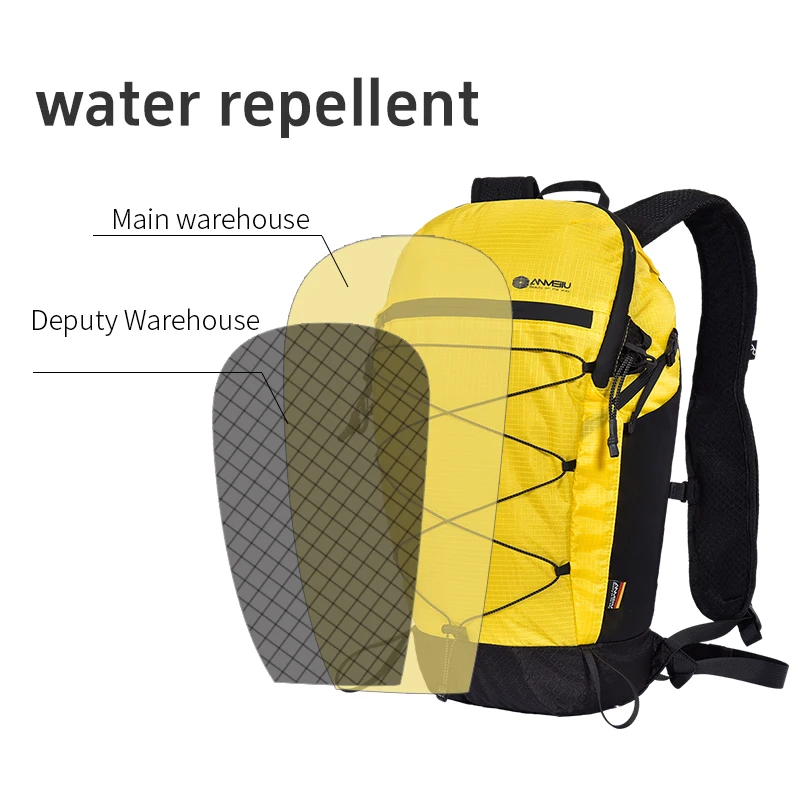 ANMEILU Mountaineering backpack 15 liters men's and women's outdoor sports bag waterproof camping hiking rain Hydration Backpack