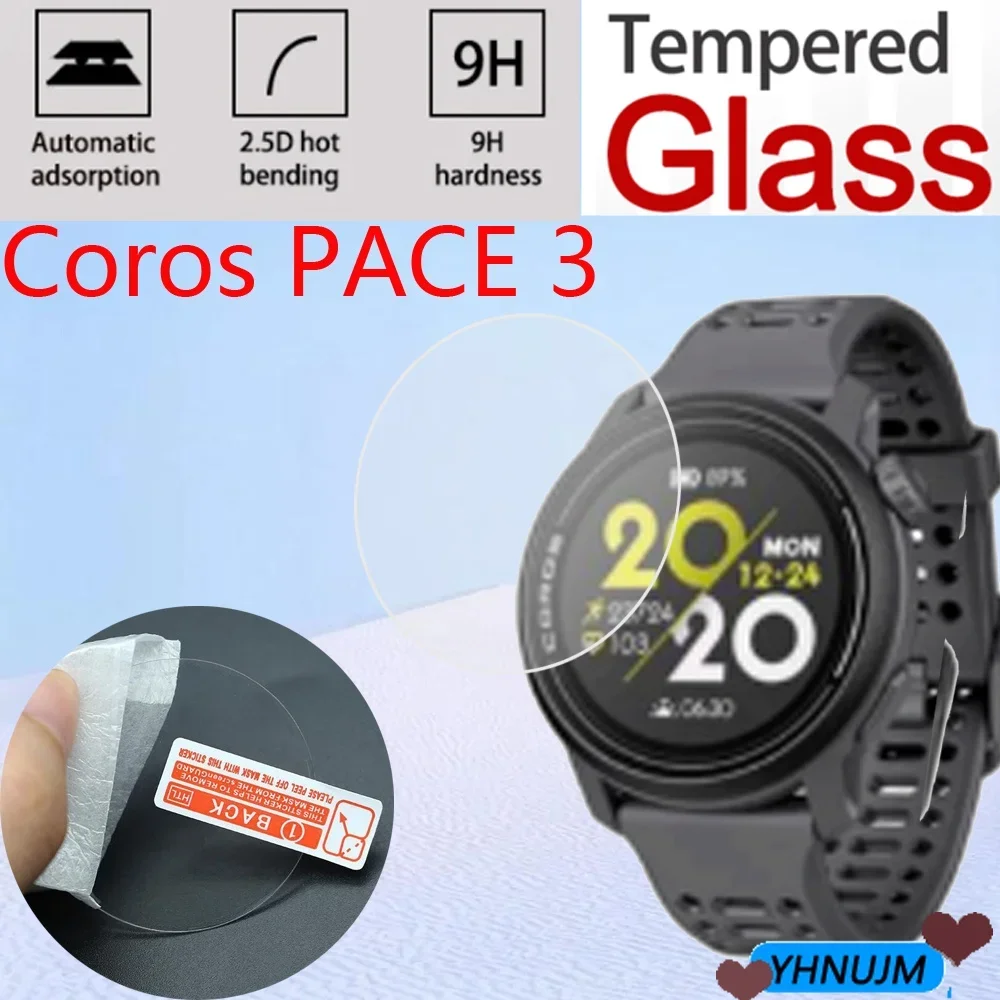 2pcs For COROS PACE 3 APEX Pro APEX 46mm 42mm Pace 2 Tempered Glass Screen Protector Tempered 9H 2.5D Premium Film