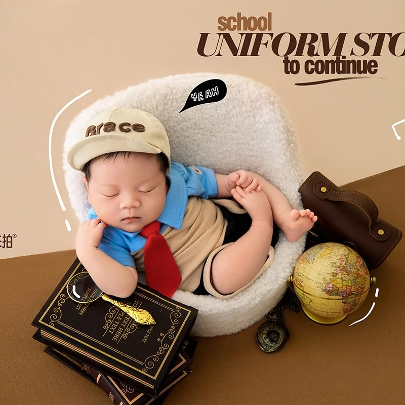 accesorios-de-fotografia-para-recien-nacidos-con-tematica-universitaria-fondo-traje-mochila-globo-libros-decoraciones-para-sesiones-de-fotos-en-estudio
