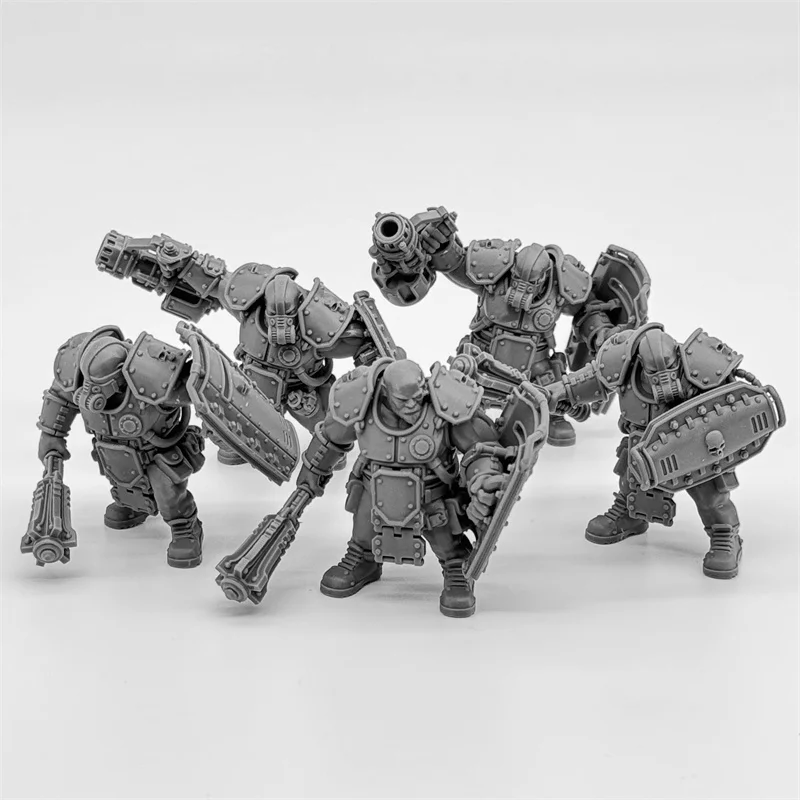 Abhuman Giants in Heavy Armor Resin Model Kit 28mm Scale Miniature Tabletop War Gaming Unpainted Soldier Figures