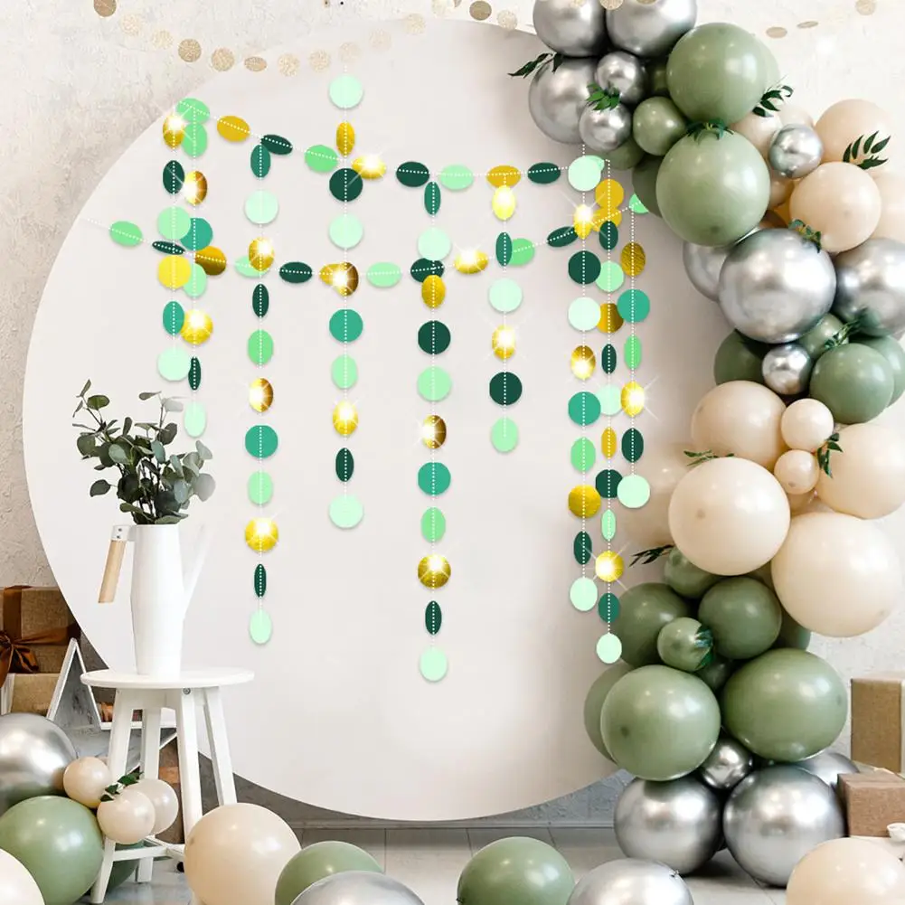 Versatile Hanging Ornaments for Celebrations Sparkling Glitter Paper Garland Streamers for Birthday Party Baby Shower for Party