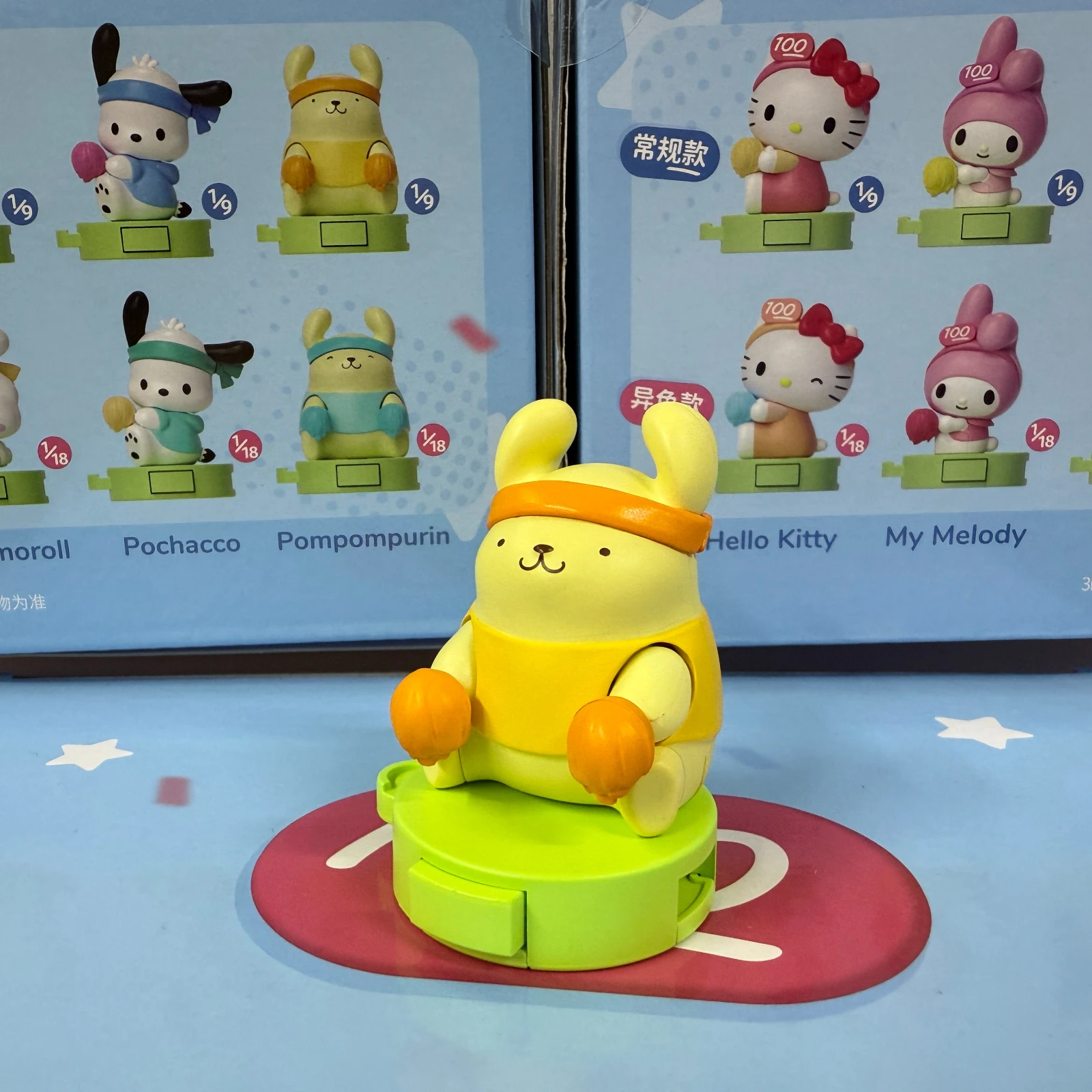 شخصيات سانريو صندوق أعمى صغير لعبة فريق التشجيع رئيس دمية متحركة شخصيات كاواي مرحبا كيتي كورومي مكتب ديكور هدايا الاطفال